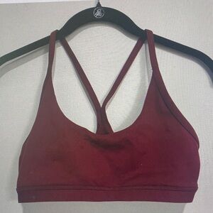 Women's Burgundy Sports Bra